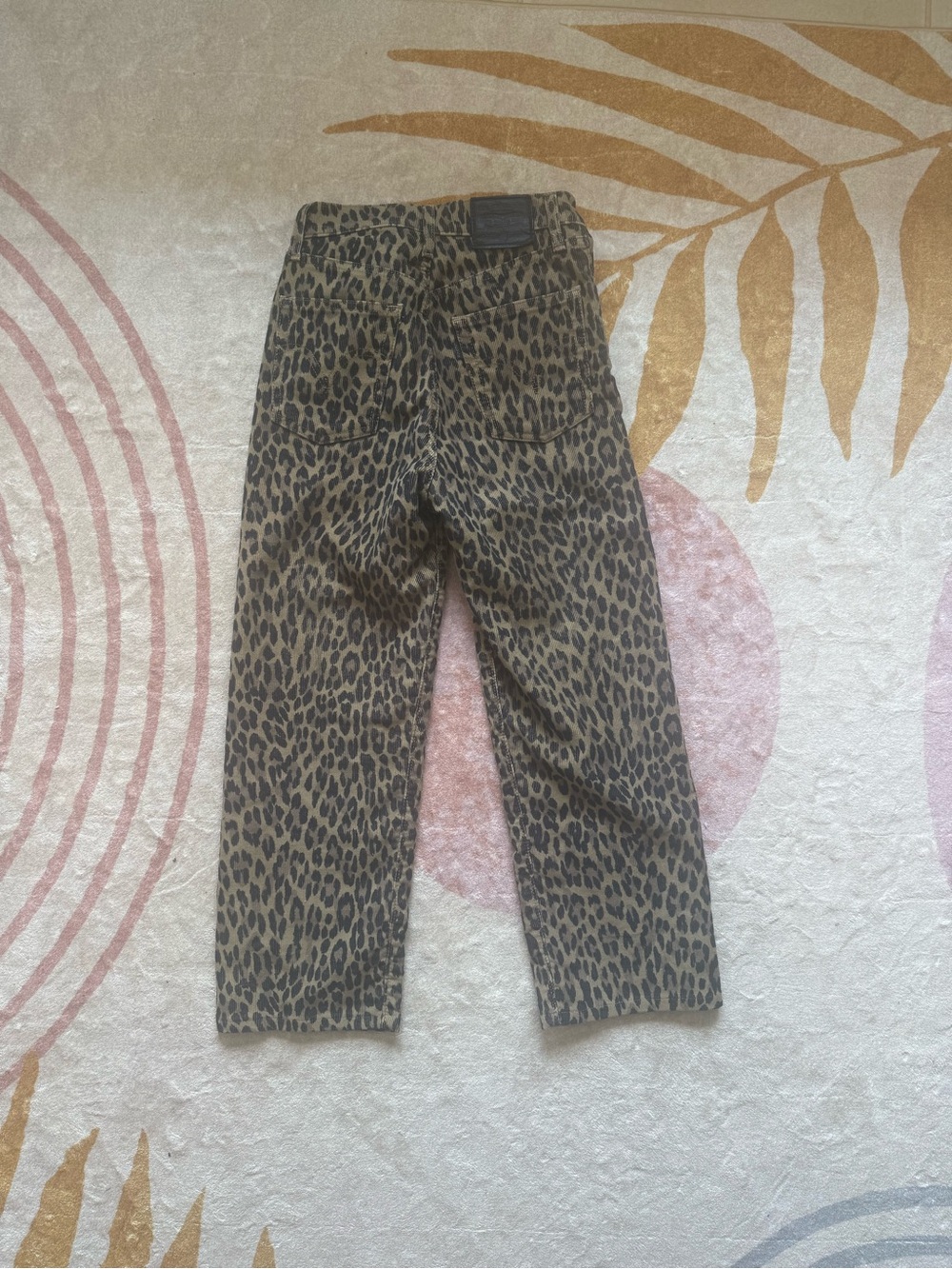 Levi Leopard Rib Cage Corduroy Pants - Brown/Black - Sz 25 - Picture 5 of 5